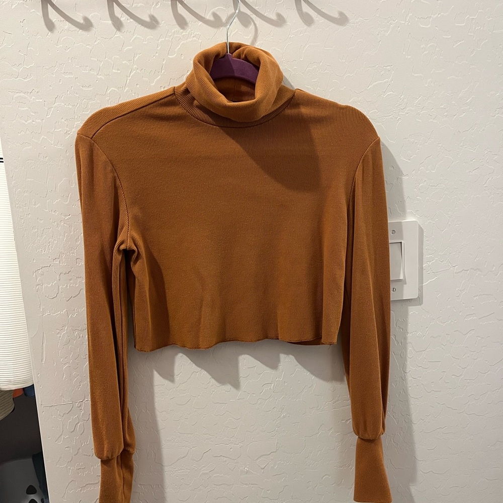 Forever 21 Caramel Brown Crop Top